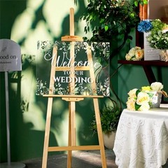 Welcome to Our Wedding Sign 24 x 18 Inch Welcome Wedding Sign for Wedding
