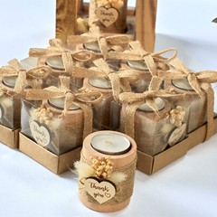 10 Pack Tealight Candle Holders Wedding Favors for Guests – Bridal Shower