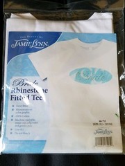 The Beauty Of Jamie Lynn Bride Rhinestone Fitted Tee Woman Size Large