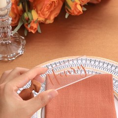 20 Pcs Clear Acrylic 3.9×1.6 In DIY Blank Hanging Table Place Cards Tags Lot