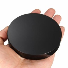 100-120mm Black Obsidian Scrying Mirror Crystal Gemstone Mineral s Stone