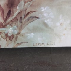 Lena Liu Floral Funeral Guest Book Memorial Register Blue Iris 10×8 6Ring Binder
