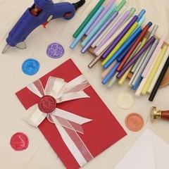 100 Pcs Assorted Color Sealing Wax Sticks for Wax Seal Stamp & Glue Gun – Weddin
