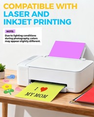 50 Sheets 8.5″ X 11.6″ Colored Cardstock, 10 50-10 Light Colors, 10 colors