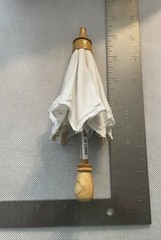 Miniature Umbrella Imperial Elegance Wood/Cotton Set Of 12 Shower Wedding Decor