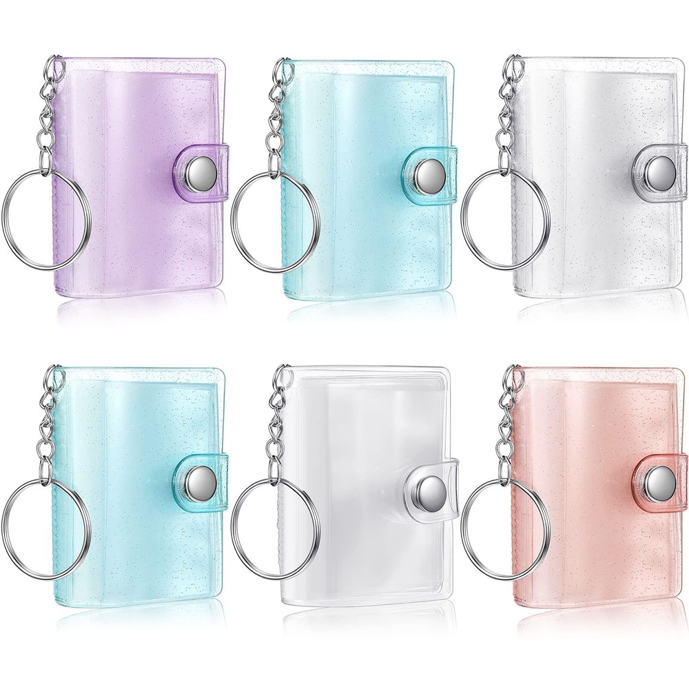 5.5 x 6 cm (outer), x 4 (inner), Transparent, Blue, Pink, Purple
