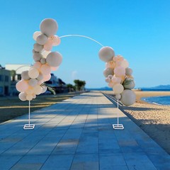 7.5ft Wedding Arch, Balloon Flower Backdrop Arch Stand, Birthday Parties Banquet