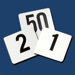 Restaurant Plastic Table Order # Number Service Signs Cards 1 Thru 100 Pack