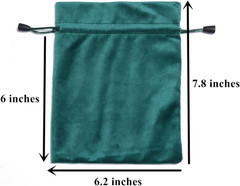 Velvet Drawstring Bags, 5Pcs 5 Colors Mixed Small Velvet Pouch, 6.2X7.8 Inches C