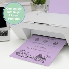 PrintWorks Easter Cardstock 8.5″ x 11″ – 200 Sheets – 5 Assorted Pastel Cards…