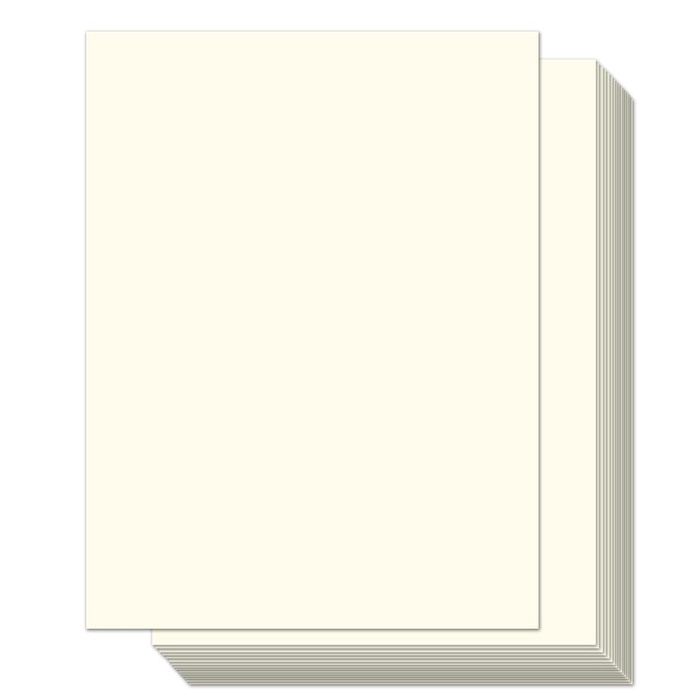 100 Sheets 8.5 x 11 250gsm 92lb Cream Cardstock Thick Paper | Card Stock Pape…