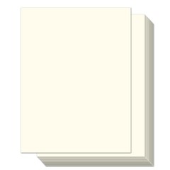 100 Sheets 8.5 x 11 250gsm 92lb Cream Cardstock Thick Paper | Card Stock Pape…
