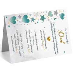 Missonemi Fathers Day Card for Dad – Heartfelt Father‘s Day Cards Gi