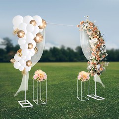Durable Wedding Stand Set with Balloon Stand and Flower Stands, Strong