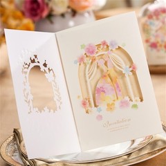 Wedding Invitation Card Candy Box Personalized Laser Cut Romantic Party Envelope