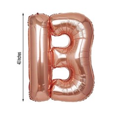 1 pc Rose Gold 40″ LETTERS Festive Mylar Foil Balloon Party Birthday Decorations
