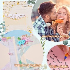 72Pcs Stationery Paper and Envelopes Set Contain 48Pcs Letter AB5230,