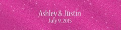 100 Modern Pink Glitter Wedding Birthday Party Water Bottle Labels 8″x2″
