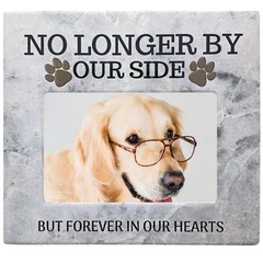 BANBERRY DESIGNS Dog Memorial Picture Frame – “No Longer By Our Side