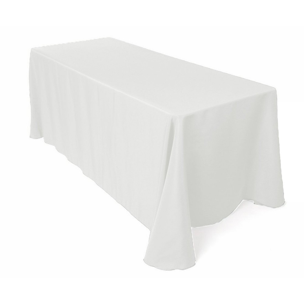 90″ x 132″ Rectangular Seamless Tablecloth For Wedding Restaurant Banquet Party