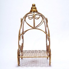 11″ tall Gold Cinderella Carriage Stand Party Centerpiece Wedding Decorations
