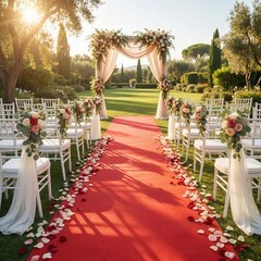 Disposable Aisle Runner, Red, 3×100 Feet