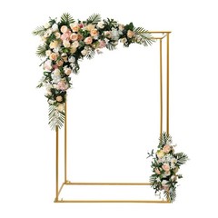 Rectangle Wedding Arch Birthday Party Metal Balloon Frame Backdrop Stand 1.8M