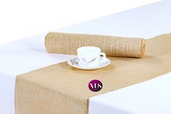 12 NATURAL Burlap Jute Hessian Table Runner Rustic Wedding Event Home Decoration