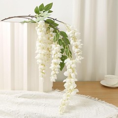 4pcs 47.2-inch Artificial Fake Wisteria Hanging Flower Garland Silk Flower Strin