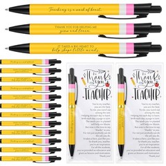 Teacher Appreciation Gifts Bulk Thank You Teacher Ballpoint Pens Cards and 30