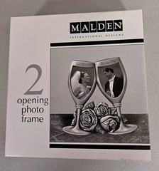 Metal Picture Frame for Wedding Ceremonies, Gift. New in gift box!
