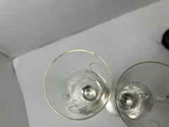Mikasa «Love Story» Heart Shape Silver Plated Flutes Wedding / Special Occasion