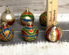 Vintage Ornament Place Card Holders set of 6