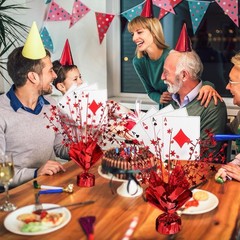 6 Pack Poker Metallic Foil Spray Centerpiece Star Table Decoration Burst Table