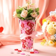150 Pcs Valentine’s Day Heart Decor Vase Filler Red Pink White Love