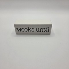 Collins Fresh + Original Wooden Block Wedding Countdown Calendar