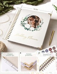 molekaus Wedding Planner Book And Organizer：Wedding 11.5×10.5, White