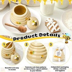 Pcs Baby Shower Prize for Winners Honey Party Favors 3 oz Ceramic Honey Jars 1