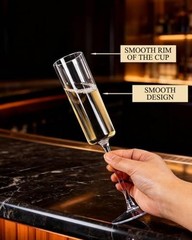 12 Pack Plastic Champagne Flutes – 6 Oz Clear Disposable 12Pack-6oz-Clear