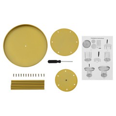 10Pcs 25/15cm Tall Gold Metal Flower Stand Circular for Table Centerpieces Decor