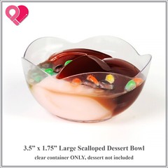 720 Bulk Acrylic Plastic Clear Stackable Dessert Candy Favor Bowl Plate Cup Box