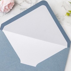 PONATIA 50 Pieces/lot A7 A7, Dusty Blue Matte + White Sparkle Liner