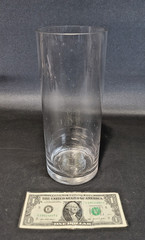 6 Glass Cylinder Vases ~ 10 in Tall ~ Wedding Center Piece