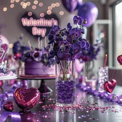 Home Decoration Wedding Centerpieces Purple Glass Gems Flat 2 LB Light Purple