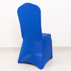 ROYAL BLUE PREMIUM Spandex CHAIR COVERS Wedding Party Reception Decorations SALE