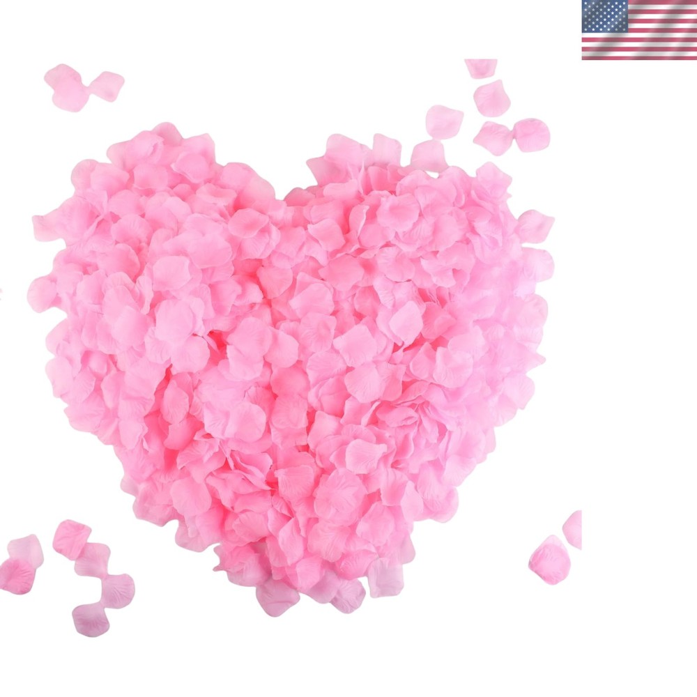 Versatile 2200 PCS Pink Silk Rose Petals for Indoor & Outdoor Celebrations