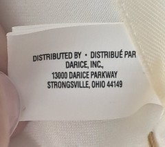 Tutera Tips Satin White Ring Bearer Pillow Distributed by Darice Inc