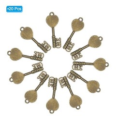 20 Pcs Vintage Key Bottle Openers 1.3 x 0.4 Inch for Wedding Party Favors