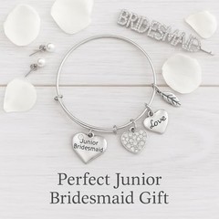 Wedding Party Gifts, Bridesmaid Bracelet, Maid of Honor Junior Bridesmaid