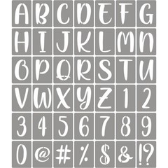 3 Inch Letter Stencils for Painting – 42 Pack Alphabet Letter Number Template…